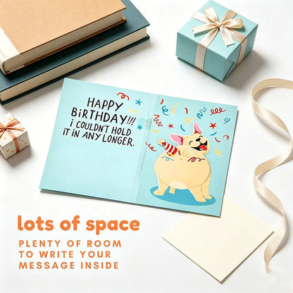 💨🐶 Hilarious Farting Dog Birthday Card | Interactive Sound & Motion Gag Gift 🎉