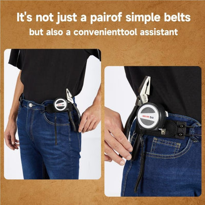 2026 US SummerVibes | Tactical Metal Hook Elastic Belt (Unisex) - Patented No - Buckle Invisible Design / EDC / EveryDayCarry / Soft Adjustable Side Waist Belt Pocket belts for men