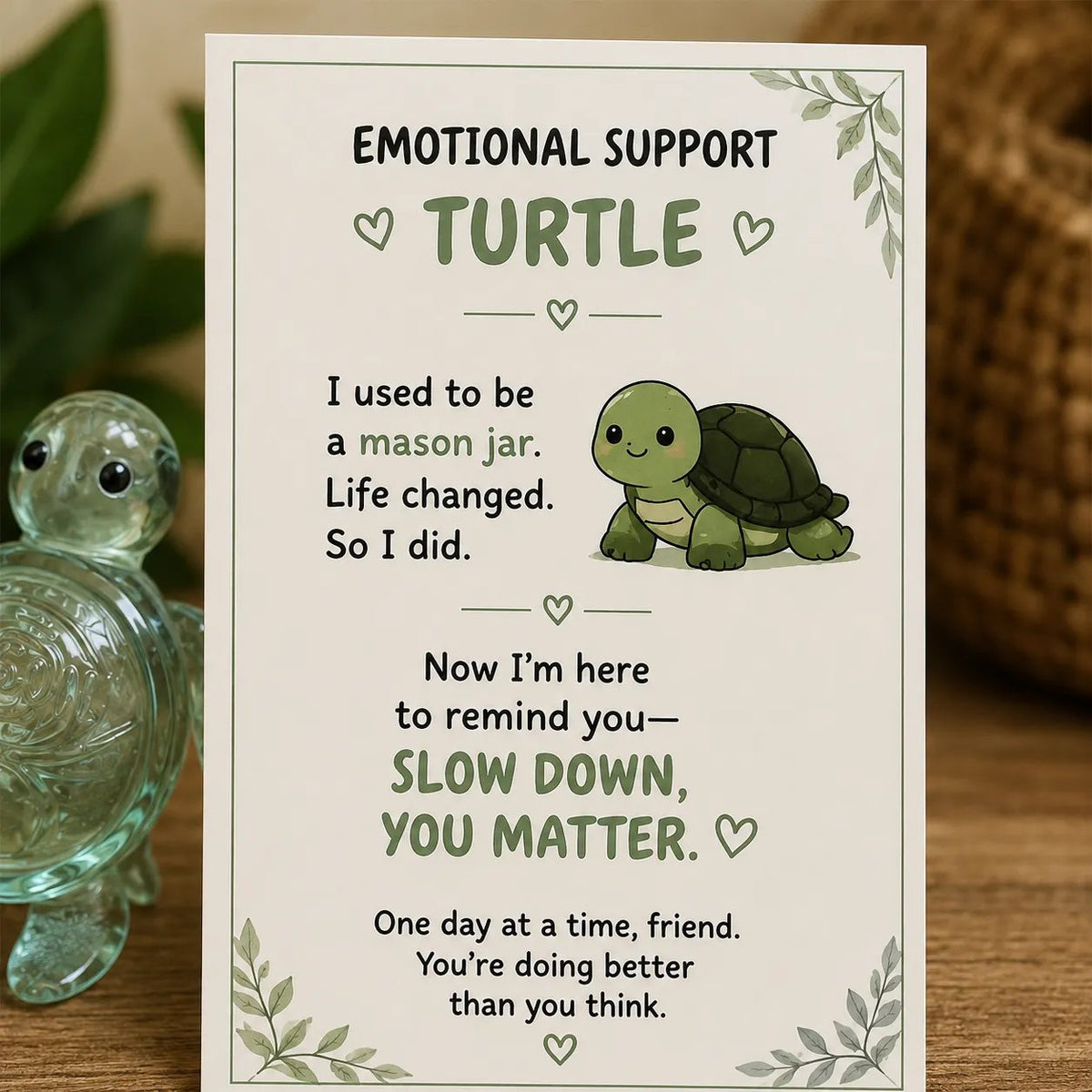 🌸🐝🦛 Emotional Support Animal Gift Set – A Meaningful Little Reminder That You Matter 💕