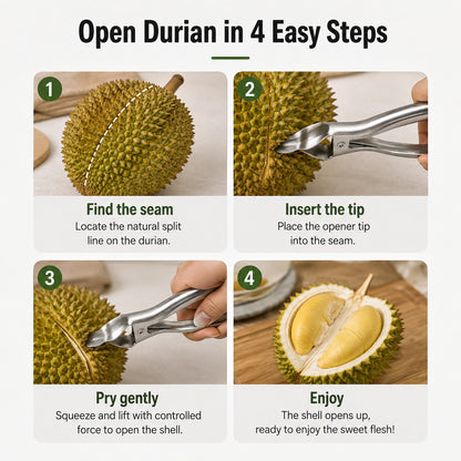 Stainless Steel Durian Opener – Open Tough Shells With Ease